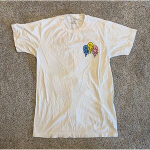PacSun Mens White Melting Smiley Face The End Of The Madness Graphic T-Shirt S